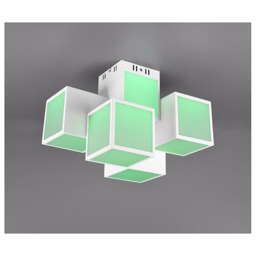 Trio - LED RGBW Stmívatelný přisazený lustr OSCAR 5xLED/7W/230V 3000-6000K Wi-Fi + dálkové ovládání
