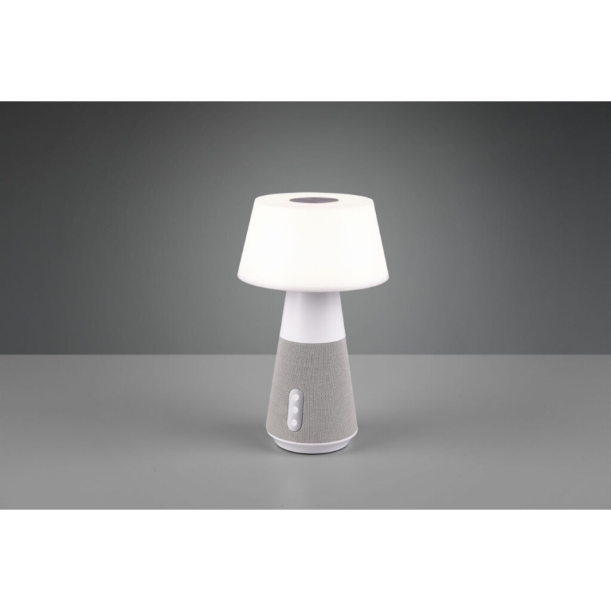 Trio - LED Stmívatelná stolní lampa s bluetooth reproduktorem a USB LED/4,5W/230V