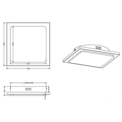 TRIO - LED Stmívatelné stropní svítidlo DENVER LED/20W/230V patina