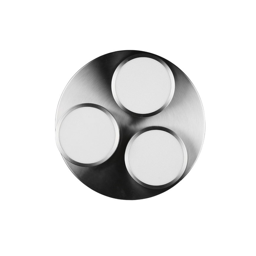 Trio - LED Stmívatelné stropní svítidlo FRANKLIN 3xLED/8,5W/230V 3000K pr. 35 cm matný chrom