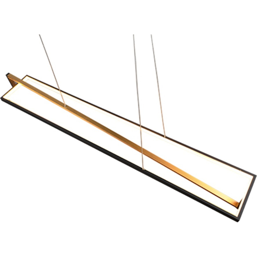 Trio - LED Stmívatelný lustr na lanku EDGE LED/35W/230V 2300/3000/4000K černá/zlatá