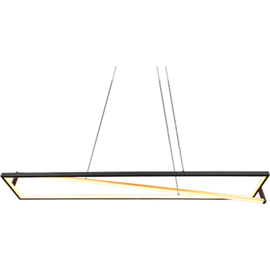 Trio - LED Stmívatelný lustr na lanku EDGE LED/35W/230V 2300/3000/4000K černá/zlatá