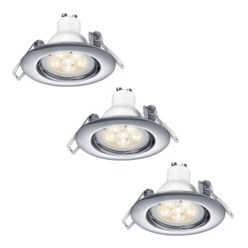 TRIO - SADA 3x LED Stmívatelné podhledové svítidlo 1xGU10/5,5W/230V