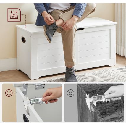 Truhla TOVIAN bílá