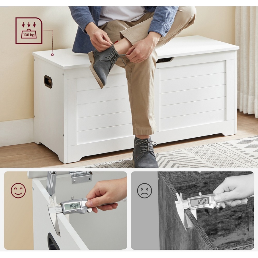 Truhla TOVIAN bílá