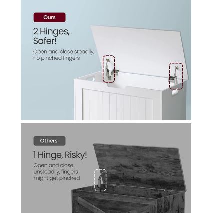 Truhla TOVIAN bílá