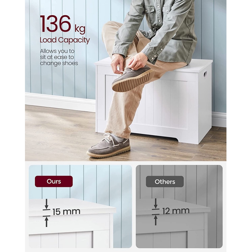 Truhla TOVIAN bílá