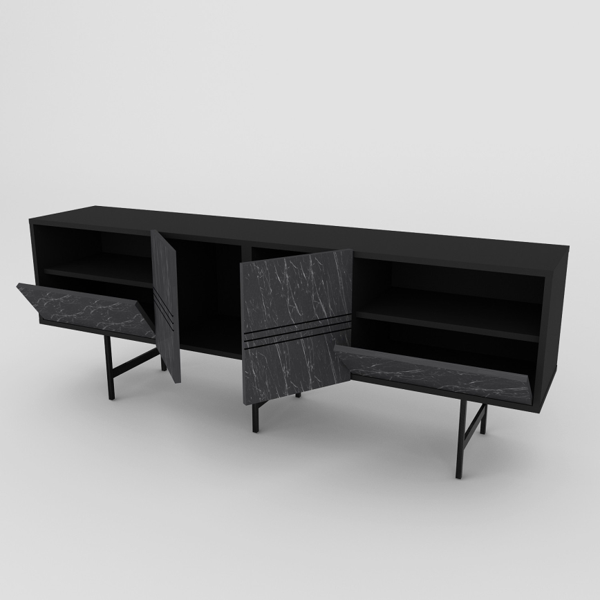 TV Stolek DERIN 65x180 cm černá