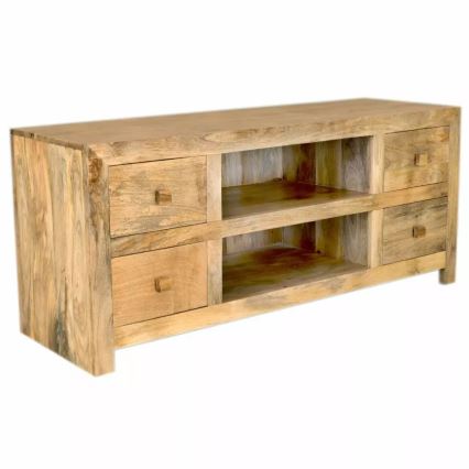 TV stolek HINA 140x45 cm masiv/mangovník