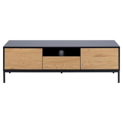 TV stolek SARON 140x40 cm dub/černá