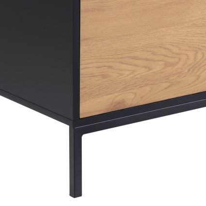 TV stolek SARON 140x40 cm dub/černá