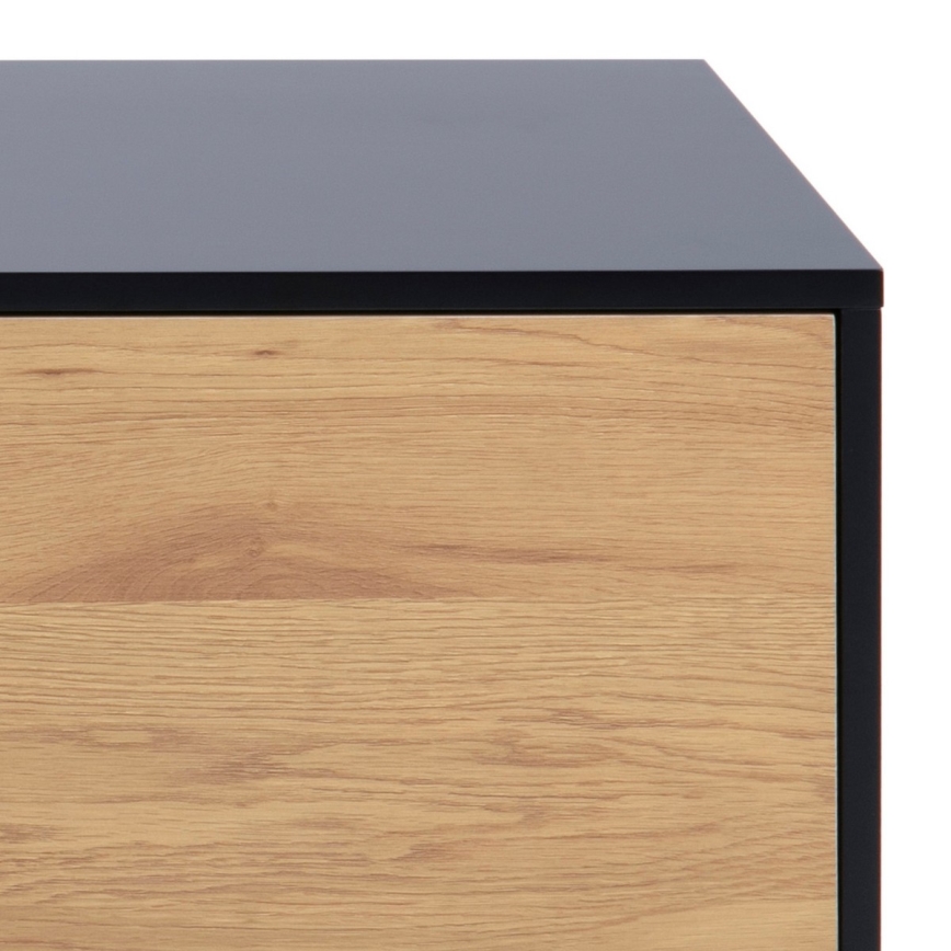 TV stolek SARON 140x40 cm dub/černá
