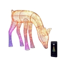 Twinkly - LED RGBW Stmívatelný venkovní vánoční sob REINGEERS 160xLED IP44 Wi-Fi