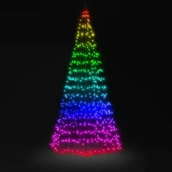 Twinkly - LED RGBW Stmívatelný venkovní vánoční stromeček LIGHT TREE 450xLED 3m IP44 Wi-Fi