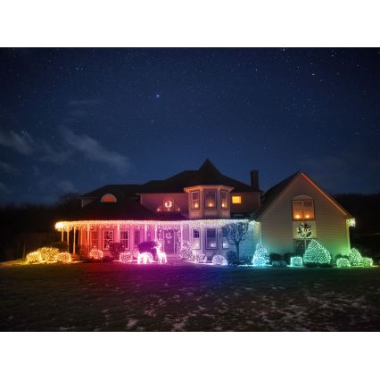 Twinkly - LED RGBW Stmívatelný venkovní vánoční sob REINGEERS 160xLED IP44 Wi-Fi