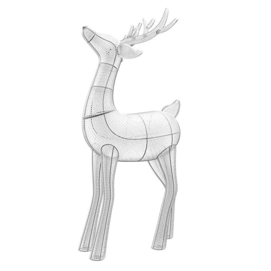 Twinkly - LED RGBW Stmívatelný venkovní vánoční sob REINGEERS 240xLED IP44 Wi-Fi