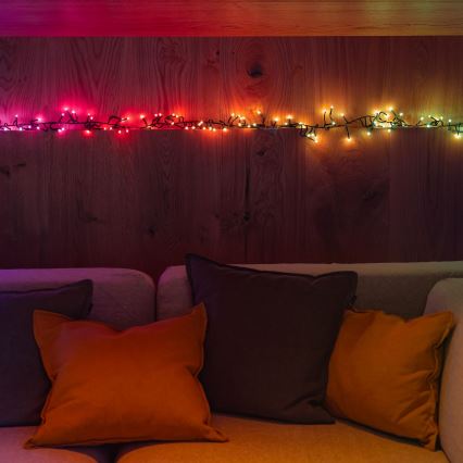Twinkly - LED RGBW Stmívatelný venkovní vánoční řetěz CLUSTER 400xLED 9,5m IP44 Wi-Fi