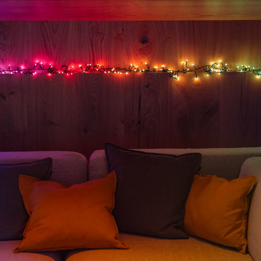 Twinkly - LED RGBW Stmívatelný venkovní vánoční řetěz CLUSTER 400xLED 9,5m IP44 Wi-Fi