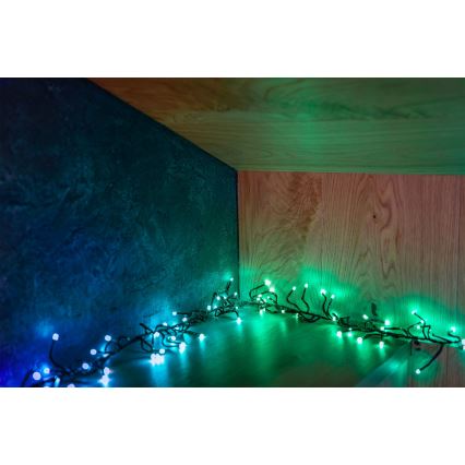 Twinkly - LED RGBW Stmívatelný venkovní vánoční řetěz CLUSTER 400xLED 9,5m IP44 Wi-Fi