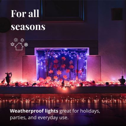 Twinkly - LED RGBW Stmívatelný venkovní vánoční řetěz CLUSTER 400xLED 9,5m IP44 Wi-Fi