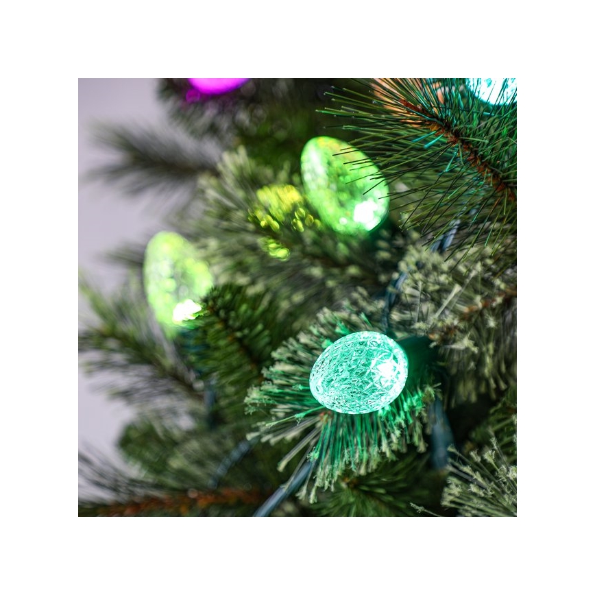 Twinkly - LED RGB Stmívatelný venkovní vánoční řetěz FACETED 80xLED 26,5 m IP44 Wi-Fi