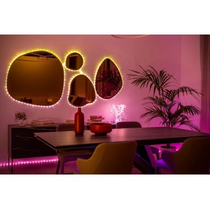 Twinkly - LED RGB Venkovní stmívatelný pásek DOTS 200xLED 10 m IP44 Wi-Fi