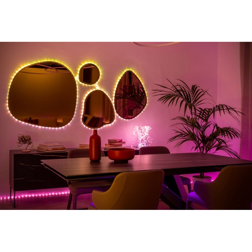 Twinkly - LED RGB Venkovní stmívatelný pásek DOTS 200xLED 10 m IP44 Wi-Fi