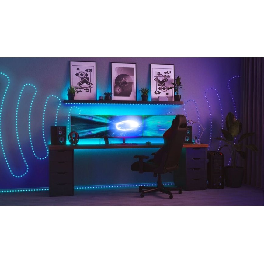 Twinkly - LED RGB Venkovní stmívatelný pásek DOTS 200xLED 10 m IP44 Wi-Fi