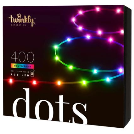 Twinkly - LED RGB Venkovní stmívatelný pásek DOTS 400xLED 20 m IP44 Wi-Fi