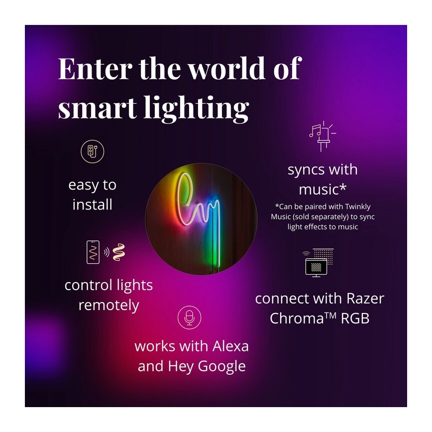 Twinkly - LED RGB Stmívatelný pásek FLEX 200xLED 2 m Wi-Fi