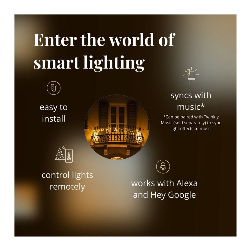 Twinkly - LED Stmívatelný venkovní vánoční závěs ICICLE 190xLED 11,5m IP44 Wi-Fi
