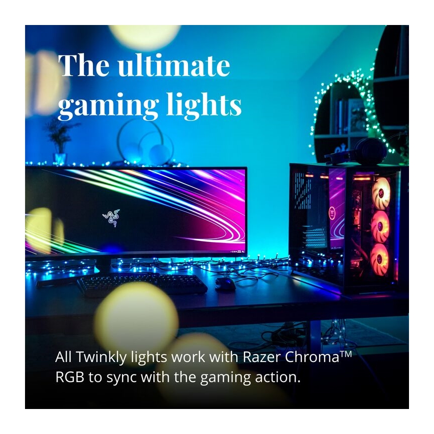 Twinkly - LED RGBW Stmívatelný venkovní vánoční závěs ICICLE 190xLED 11,5m IP44 Wi-Fi