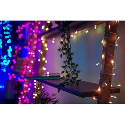 Twinkly - LED RGB Stmívatelný venkovní vánoční závěs ICICLE 190xLED 11,5m IP44 Wi-Fi