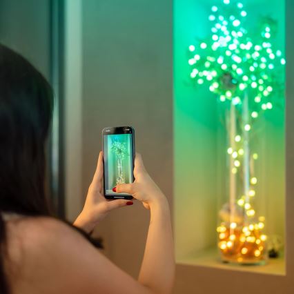 Twinkly - LED RGB Stmívatelný vánoční řetěz 100xLED 8 m USB Wi-Fi