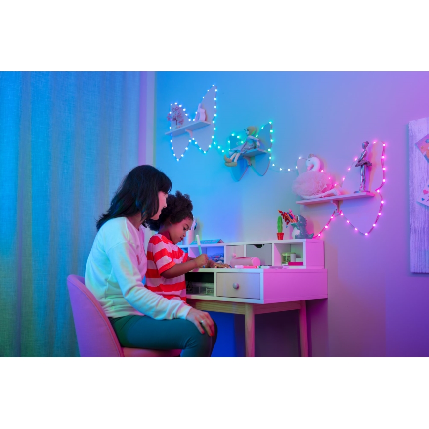 Twinkly - LED RGB Stmívatelný vánoční řetěz CANDIES 200xLED 14 m USB Wi-Fi