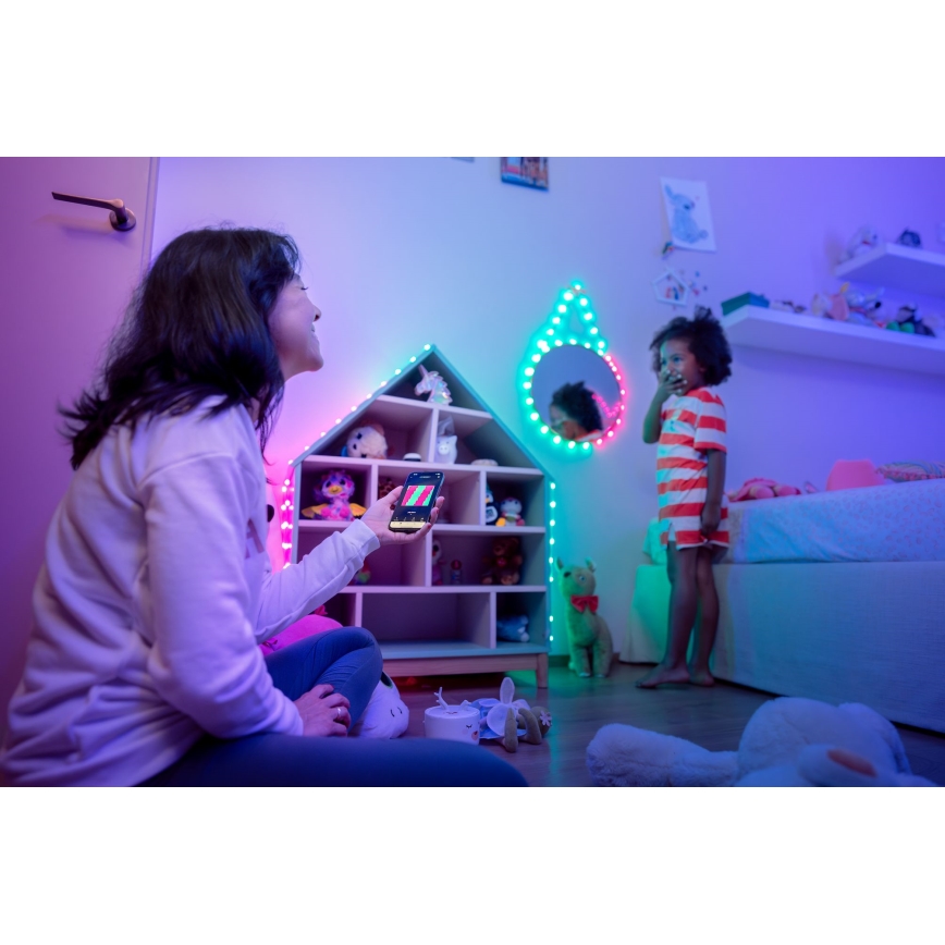 Twinkly - LED RGB Stmívatelný vánoční řetěz CANDIES 200xLED 14 m USB Wi-Fi