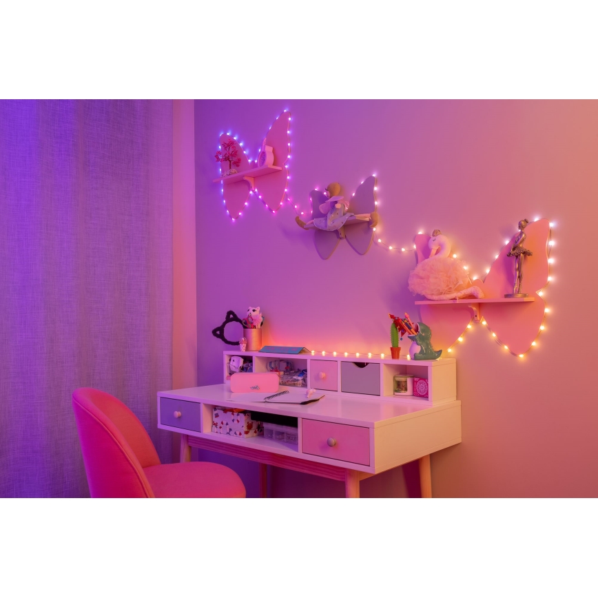 Twinkly - LED RGB Stmívatelný  řetěz CANDIES 100xLED 8 m USB Wi-Fi