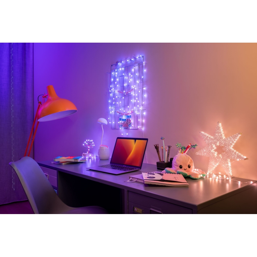 Twinkly - LED RGB Stmívatelný  řetěz CANDIES 100xLED 8 m USB Wi-Fi