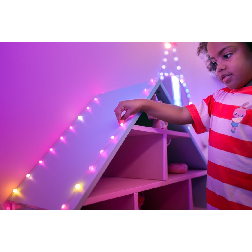 Twinkly - LED RGB Stmívatelný  řetěz CANDIES 100xLED 8 m USB Wi-Fi
