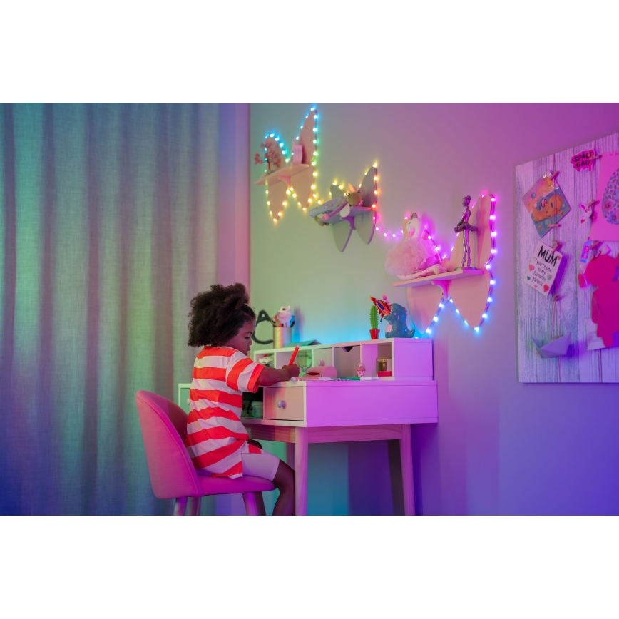 Twinkly - LED RGB Stmívatelný  řetěz CANDIES 200xLED 14 m USB Wi-Fi