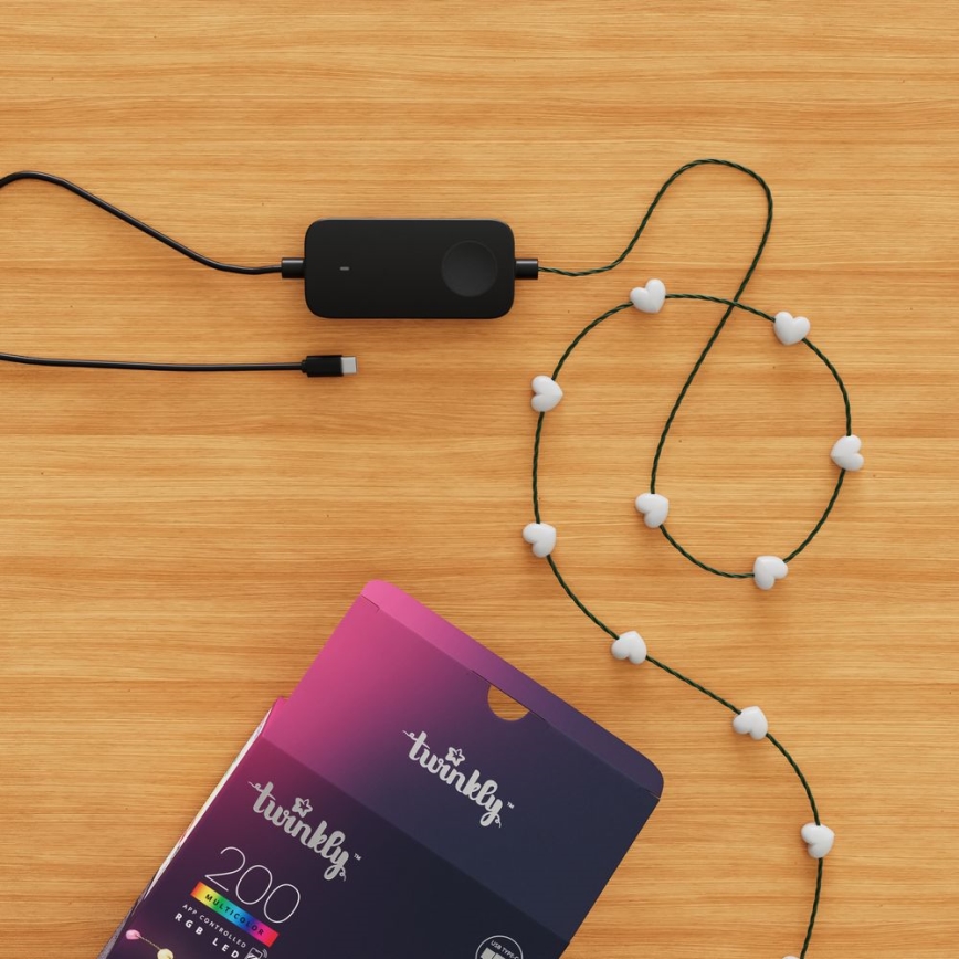 Twinkly - LED RGB Stmívatelný  řetěz CANDIES 200xLED 14 m USB Wi-Fi