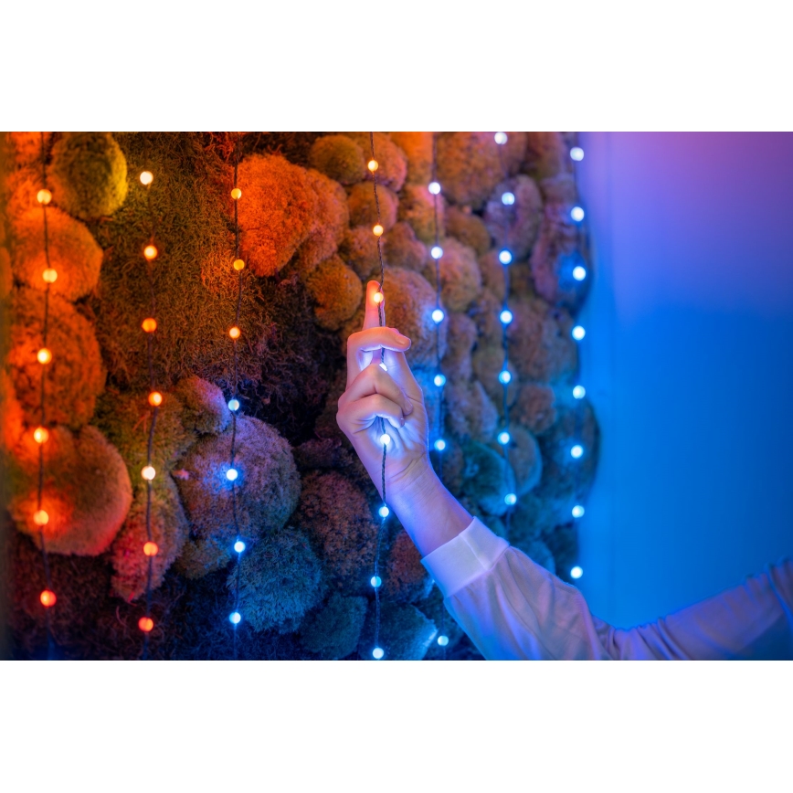 Twinkly - LED RGB Stmívatelný vánoční řetěz CANDIES 200xLED 14 m USB Wi-Fi