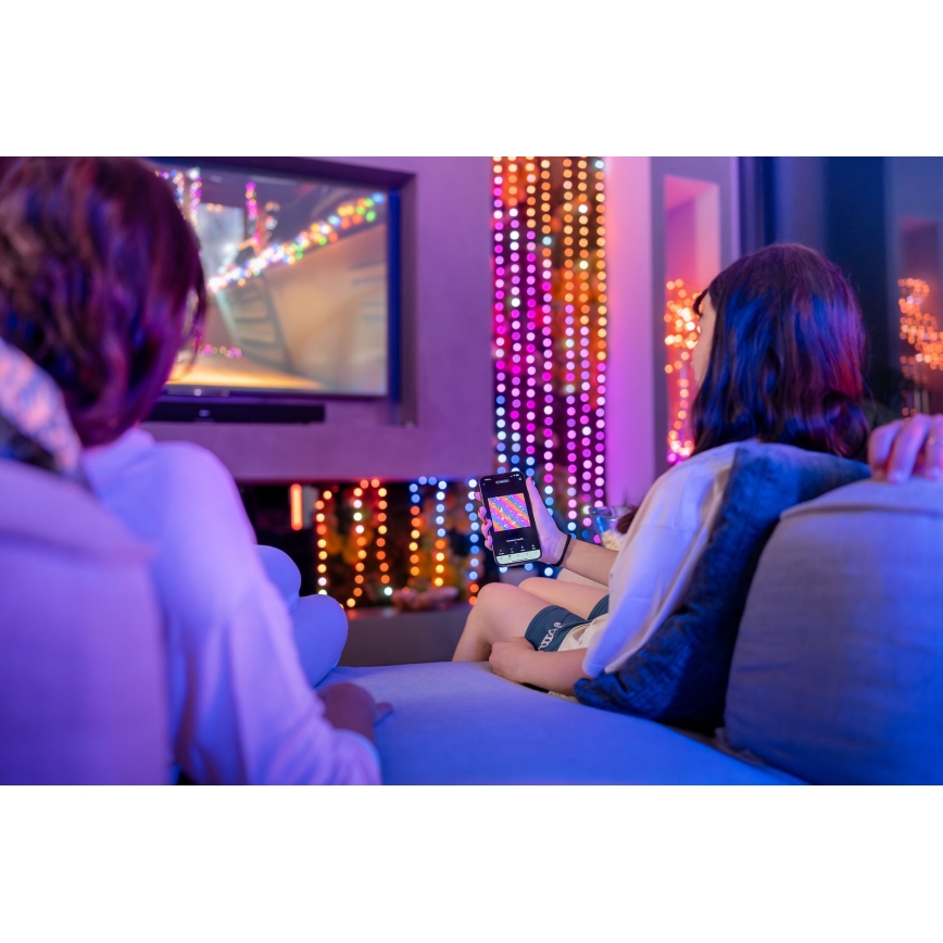 Twinkly - LED RGB Stmívatelný vánoční řetěz CANDIES 200xLED 14 m USB Wi-Fi