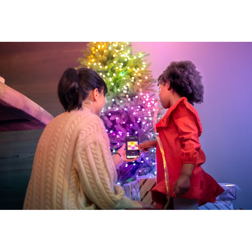 Twinkly - LED RGB Stmívatelný vánoční řetěz CANDIES 100xLED 8 m USB Wi-Fi