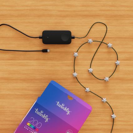 Twinkly - LED RGB Stmívatelný  řetěz CANDIES 200xLED 14 m USB Wi-Fi