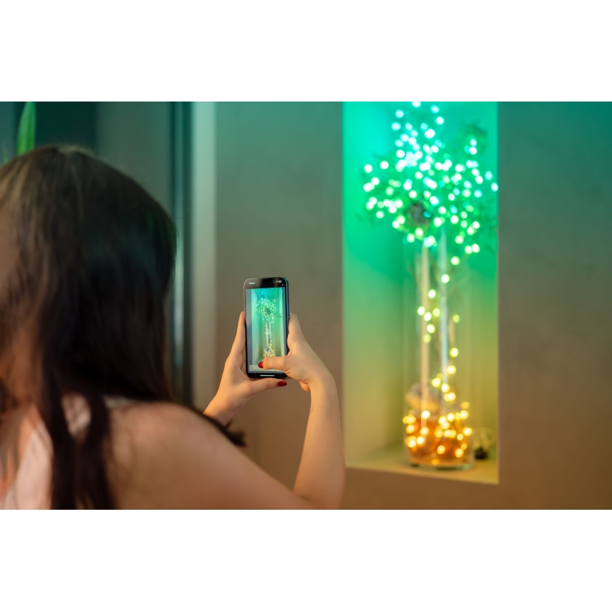 Twinkly - LED RGB Stmívatelný vánoční řetěz CANDIES 200xLED 14 m USB Wi-Fi