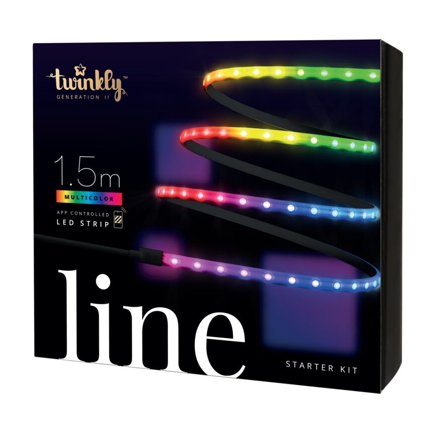 Twinkly - LED RGB Stmívatelný pásek LINE 100xLED 1,5 m Wi-Fi
