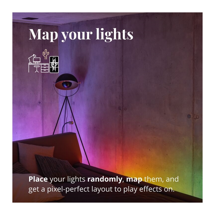 Twinkly - LED RGB Stmívatelný pásek LINE 100xLED 1,5 m Wi-Fi