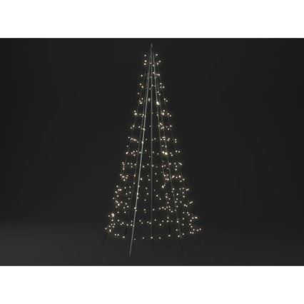 Twinkly - LED RGBW Stmívatelný venkovní vánoční stromeček LIGHT TREE 300xLED 2m IP44 Wi-Fi