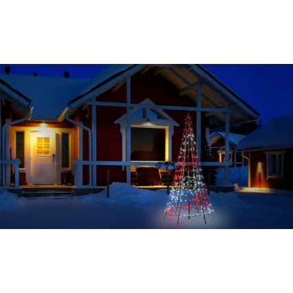 Twinkly - LED RGBW Stmívatelný venkovní vánoční stromeček LIGHT TREE 300xLED 2m IP44 Wi-Fi